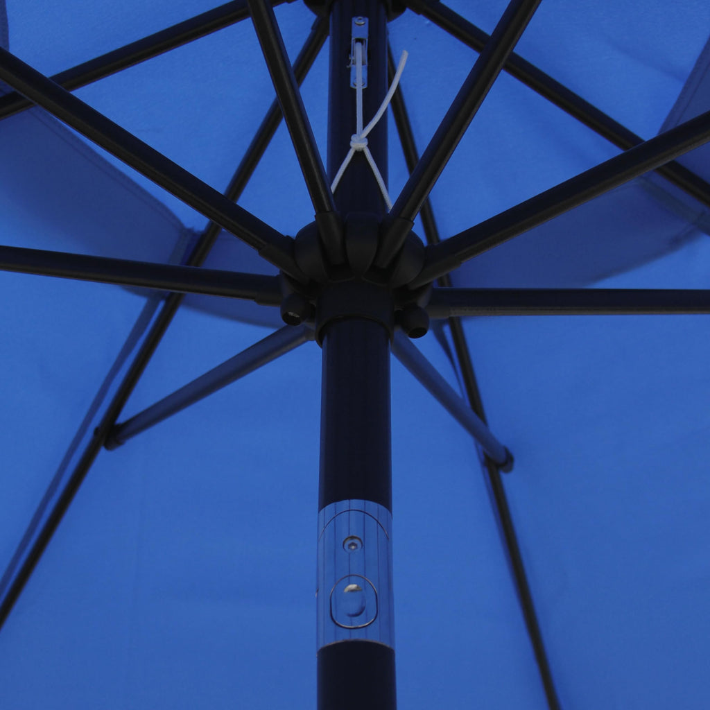 9' Outdoor Patio Umbrella, Outdoor Table Umbrella, Yard Umbrella, Market Umbrella with 8 Sturdy Ribs, Push Button Tilt and Crank